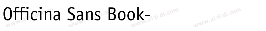 Officina Sans Book字体转换